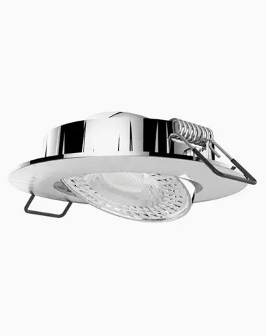 AIRAM Cosmo LED downlight 5,8W/830 IP20 dimbar Børstet krom