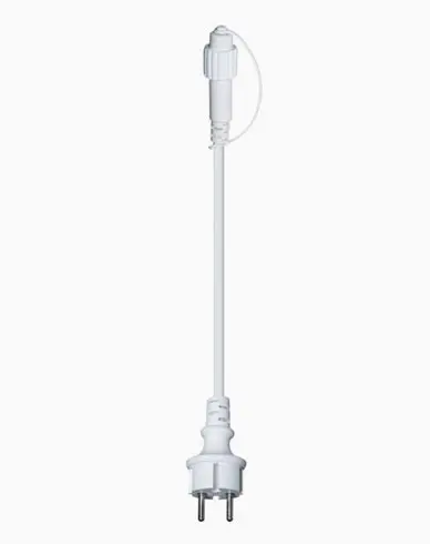 Star Trading Hvit Oppstartkabel koblingsbar lyslenker 5m 418-21