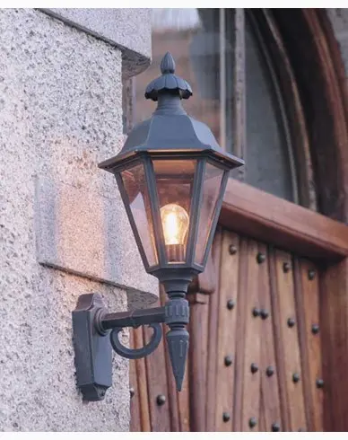 Konstsmide Pallas vegglampe opp E27 svart 481-750