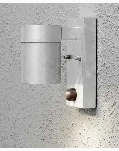 Konstsmide Modena vegglampe ned med bevegelsessensor. 7541-320. Galvanisert