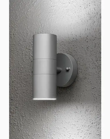 Konstsmide Modena vegglampe opp/ned GU10 Grå. 7571-300