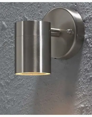 Konstsmide Modena vegglampe ned, liten. 7572-000. Rustfritt
