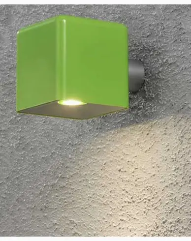 Konstsmide Amalfi vegglampe 3W 12V grønn plast ink trafo + sladd. 7681-600