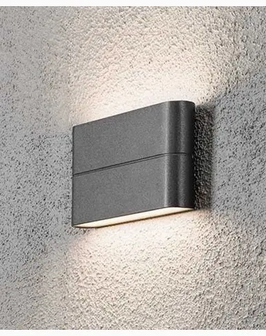 Konstsmide Chieri vegglampe High Power LED 2X6W. Antracitgrå 7973-370
