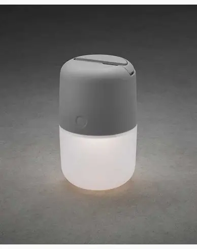Konstsmide Assisi solar / USB lampe hengende/stående LED, dimbare grå. 7805-302