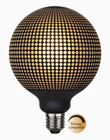 Star Trading LED-pære E27 G125 Graphic