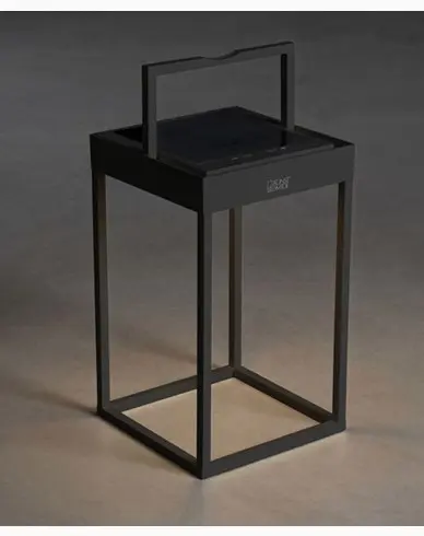 Konstsmide Portofino lanterne svart USB / sol 2700K / 3000K