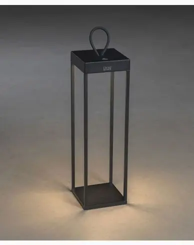 Konstsmide Ravello lanterne svart USB kan dimmes 50cm