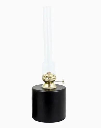 Strömshaga Parafinlampe Rett Svart Stor