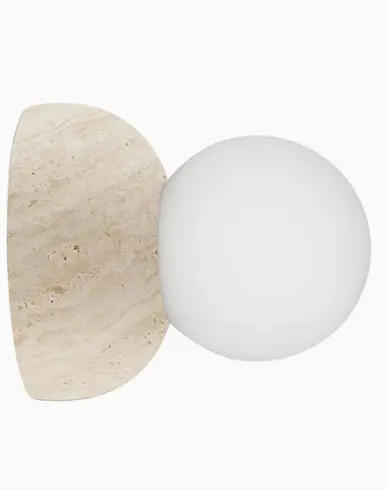 Globen Lighting Vegglampe Torrano 13 IP44 travertin