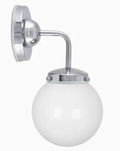Globen Lighting Vegglampe Alley 1 IP44 Krom/Hvit