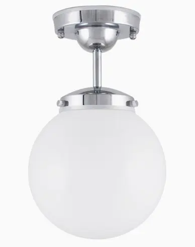 Globen Lighting Plafond Alley IP44 Krom/Hvit