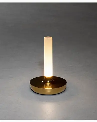 Konstsmide Biarritz bordlampe 18000/2700/400K dimbar gull/frostet vase