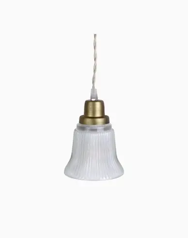 Strömshaga Taklampe Ulla Antikk Messing Hvit