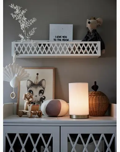 PR Home Dora Bordlampe Hvit 25cm