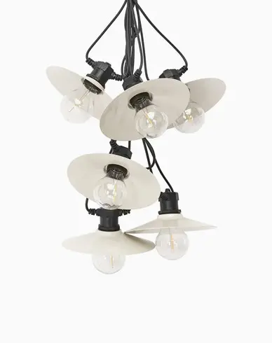 PR Home Donna Lyslenke 6 LED-pærer Beige 7,2m IP44