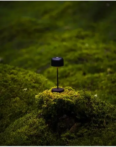 Konstsmide Lille mini Bordlampe LED USB Svart 2200K/2700K dimbar