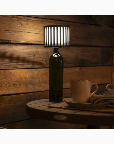 Konstsmide Bottle Bordlampe LED USB Svart 2200K/2700K dimbar