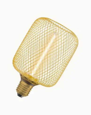 LEDVANCE LED-pære E27 Filament Straw Square Gull 150lm DIM 3,5W/818