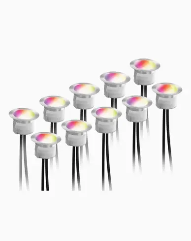 Deltaco Smart Home decklight-sett, varm hvit og RGB, sølv