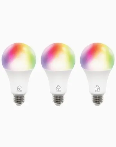 Deltaco Smart Home LED-pærer RGB E27 A60, 3-pk