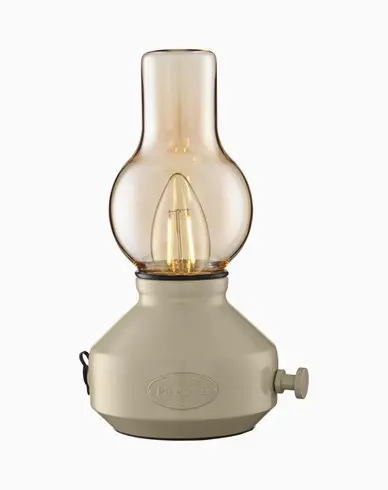 PR Home Glimt Bordlampe Oppladbar Sand