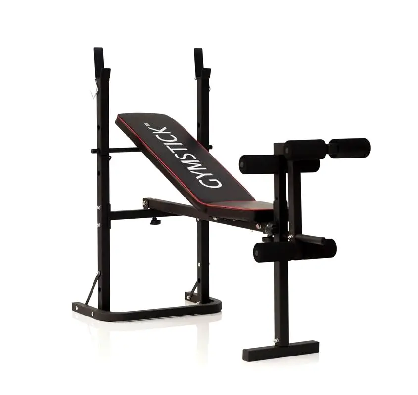 Gymstick Weight Bench, Treningsbenk med skivestangstativ