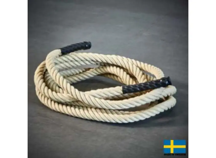Kraftmark Trekktau for slede med sjakkel 20 m 32 mm, Battle ropes