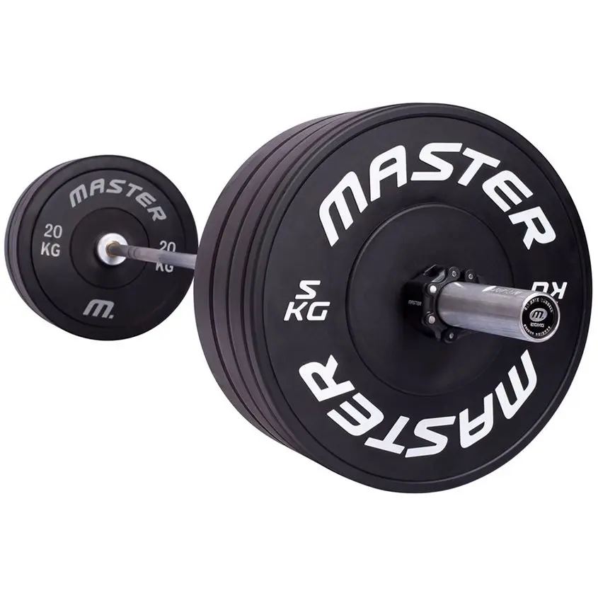 Master Fitness 140 kg Bumperpakke, Vektstangsett bumper