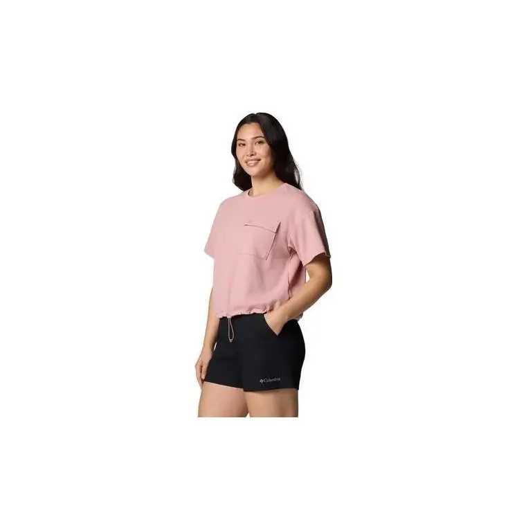 Columbia W Granite Point Knit SS Eraser Pink