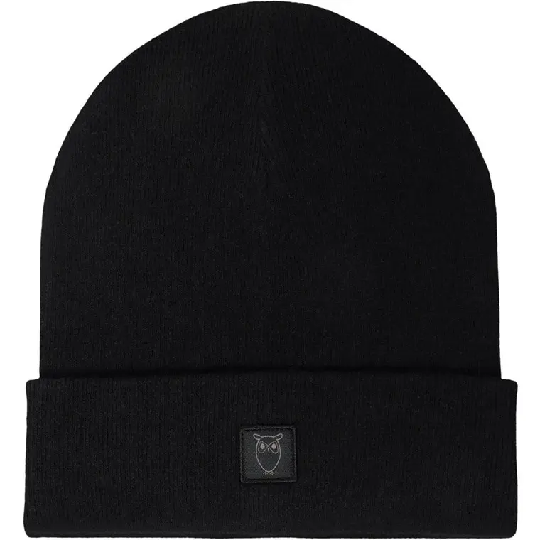 KnowledgeCotton Apparel Wool Beanie RWSanie Black Jet