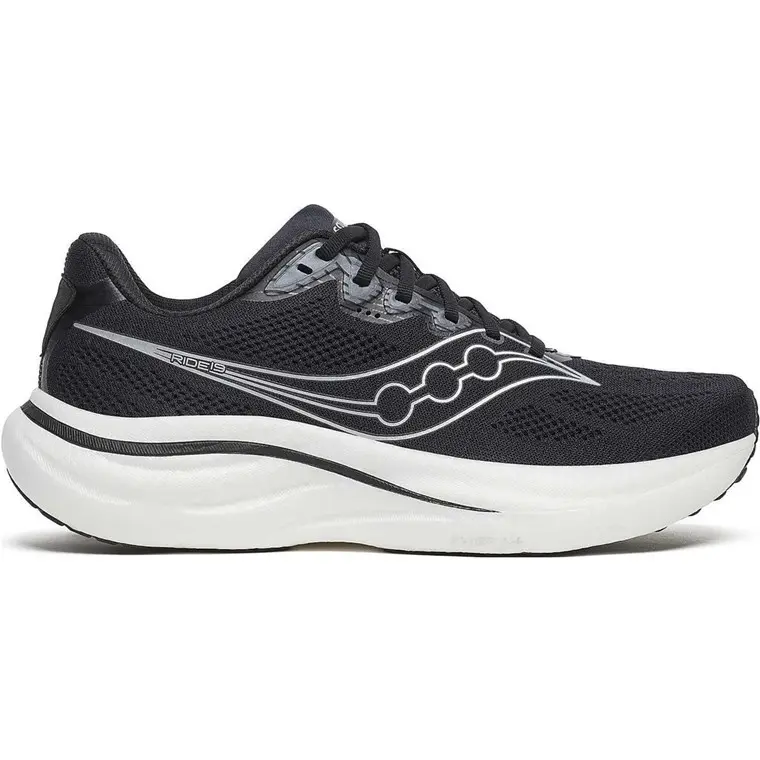 Saucony Ride 19 Wide W Black/Silver
