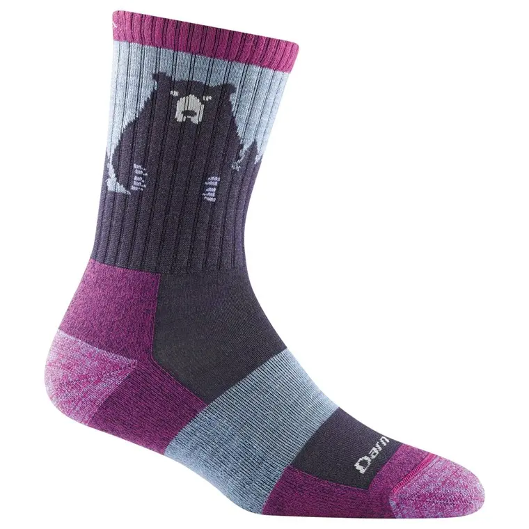 Darn Tough Bear Town Micro Crew Light Cushion Purple