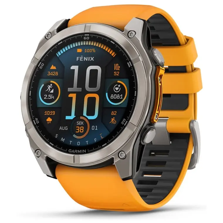 Garmin fenix 8 51mm.AMOLED.Saphire Silver/Orange