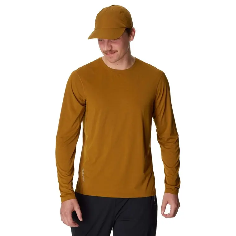 Houdini M's Pace Air LS Tee Greenish Gold