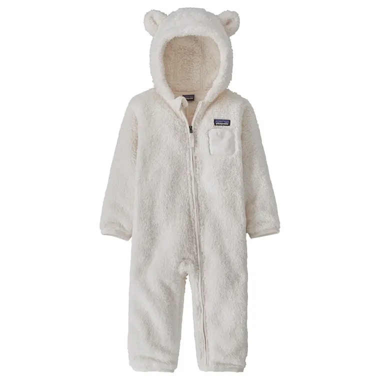 Patagonia Baby Furry Friends Bunting Birch White