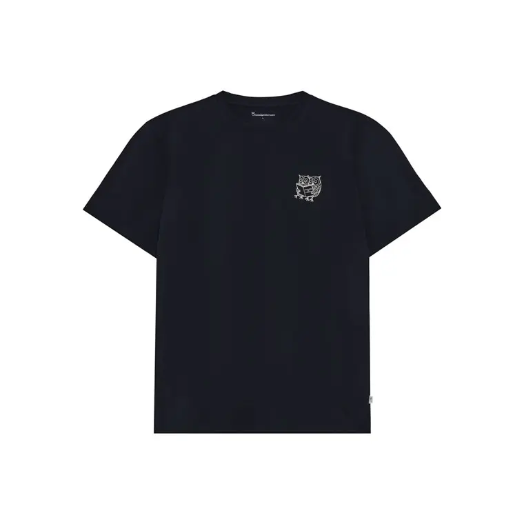 KnowledgeCotton Apparel SOS Regenerative Organic Cotton Chest Print T-shirt Night Sky