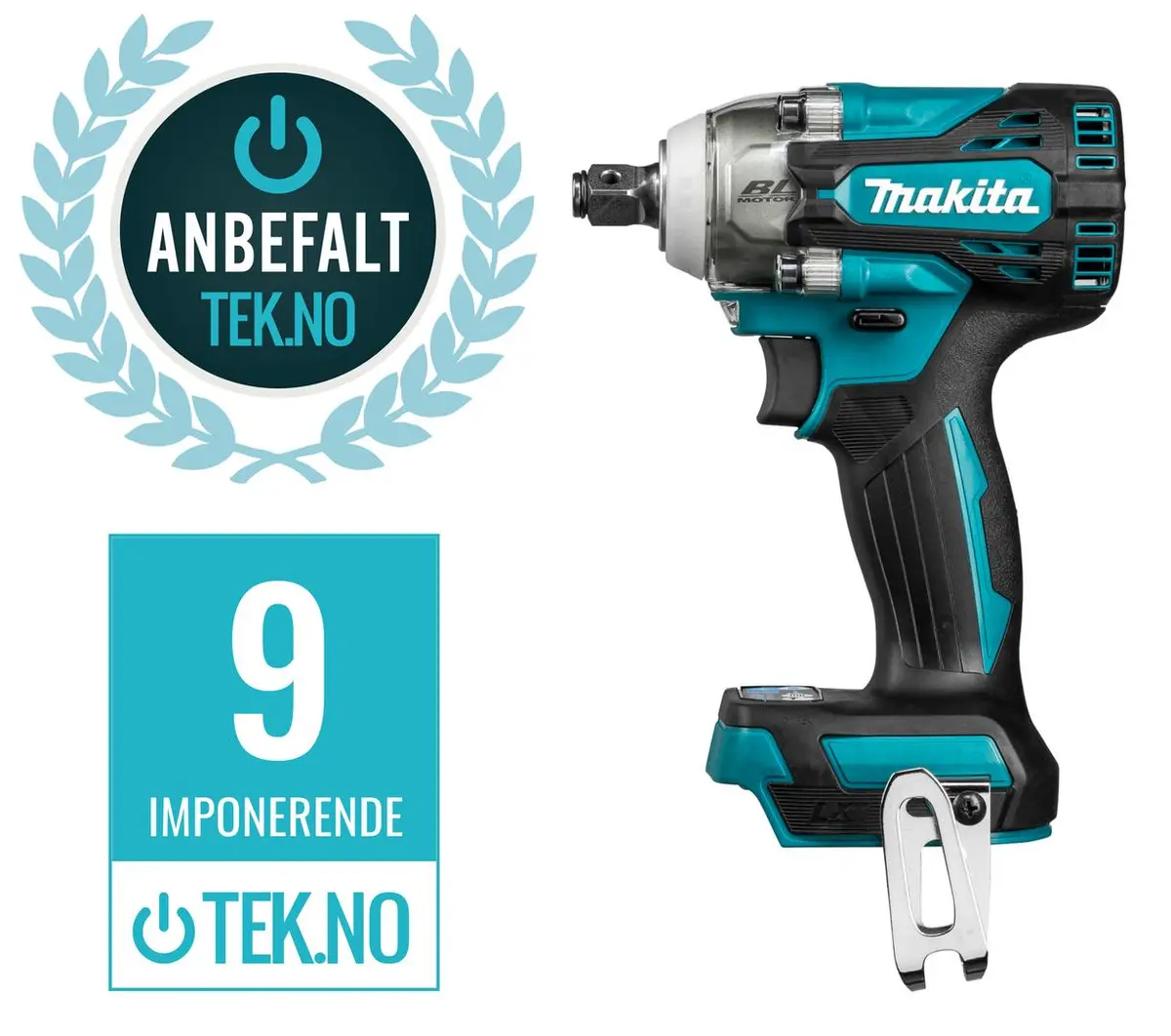 Makita - DTW300ZJ muttertrekker - uten batteri LXT 18V - 330Nm