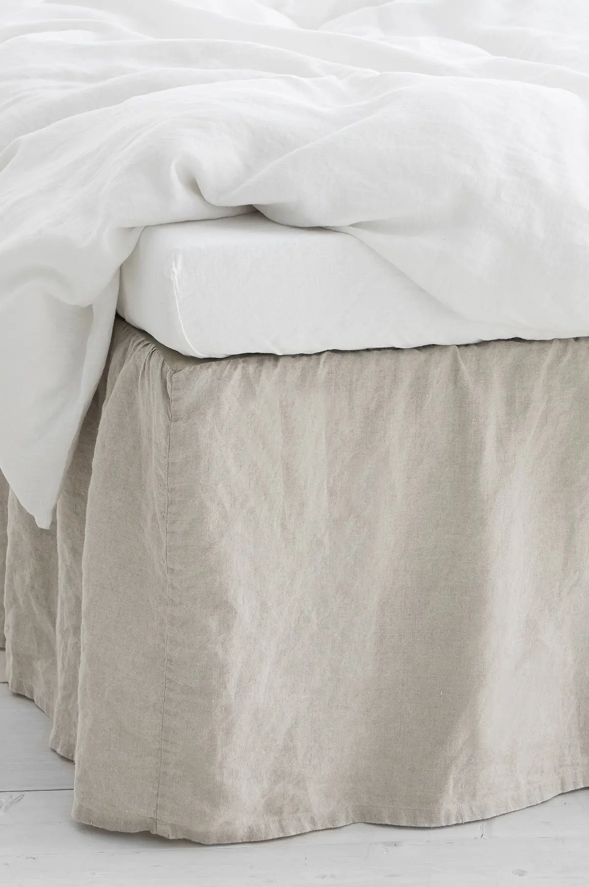 Sengekappe Candice i vasket lin 45 cm