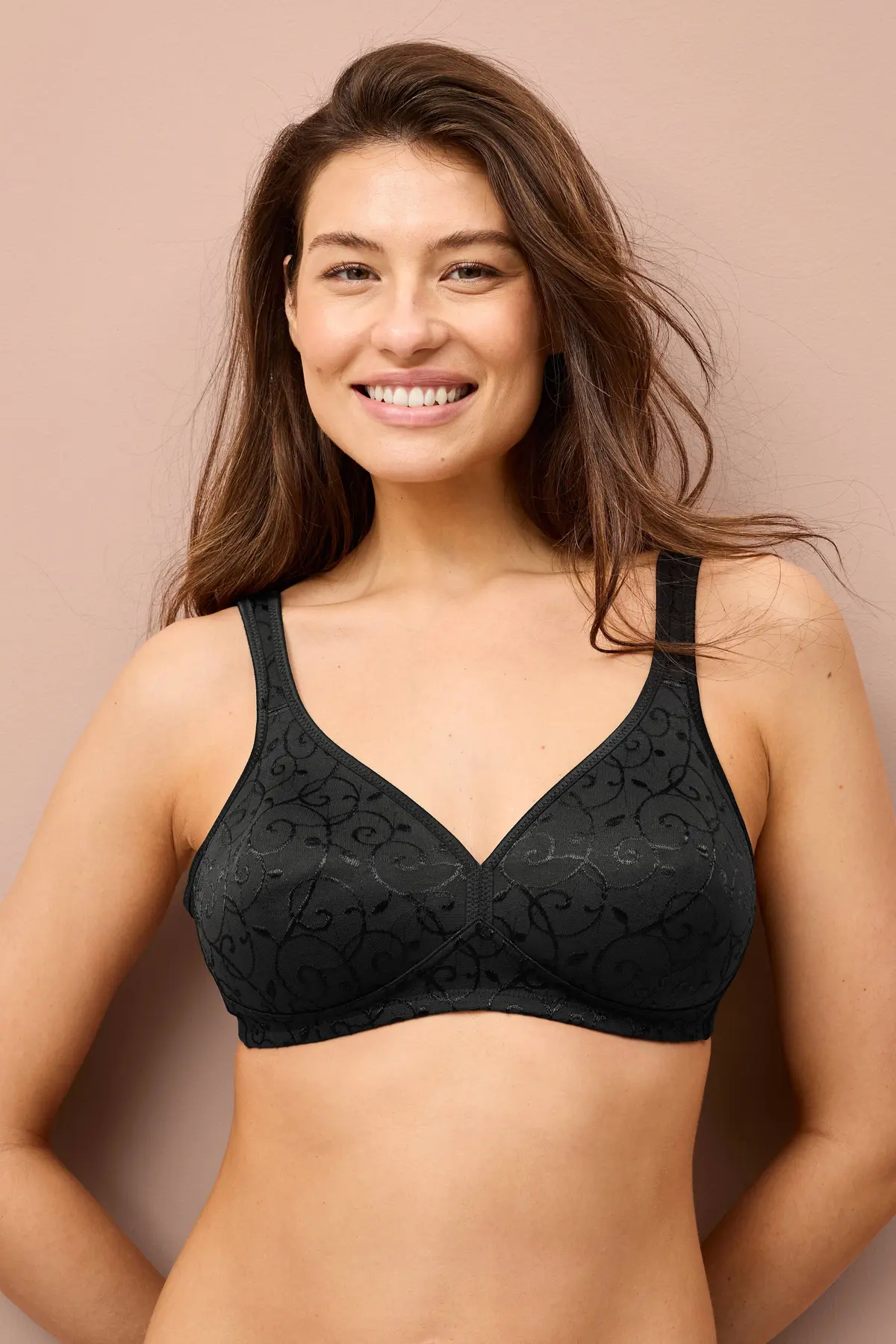 Elegant Cotton Bh uten spile Triumph Svart