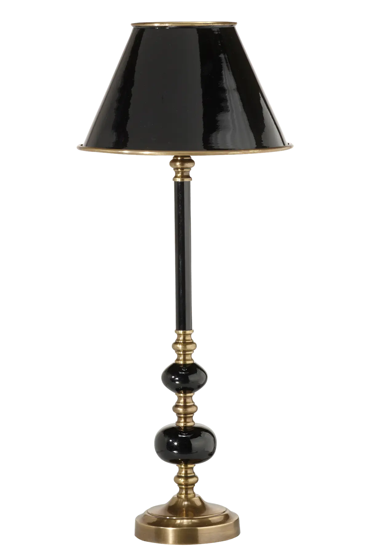Bordlampe Abbey 58 cm Messing/svart