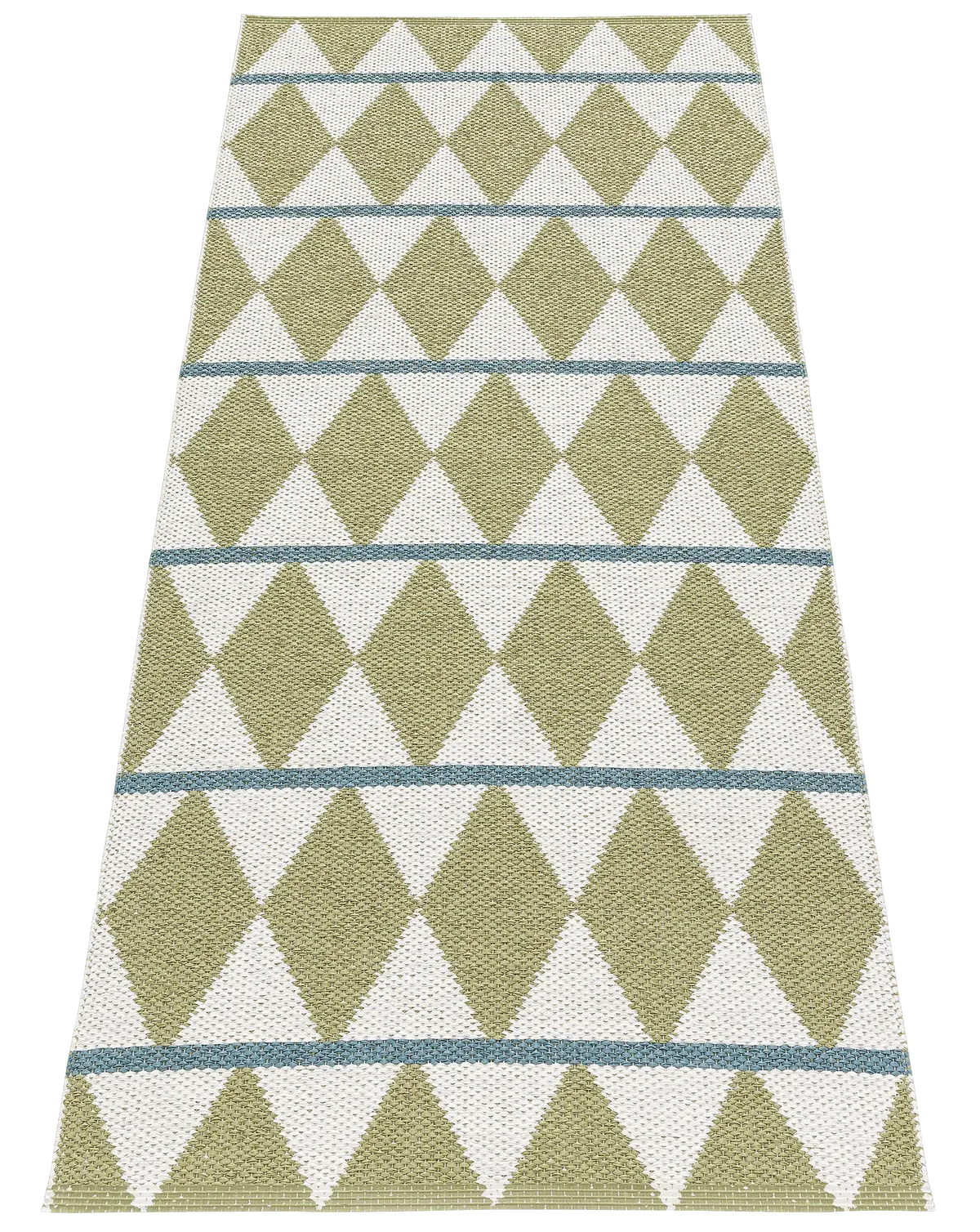 Plastteppe Zigge 70x250 cm Olivengrønn