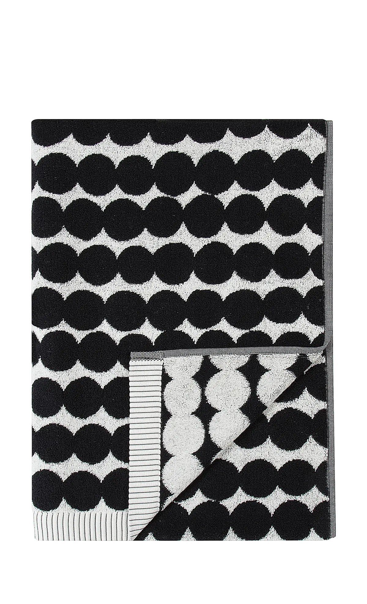 Badehåndkle Räsymatto 70x150 cm Svart