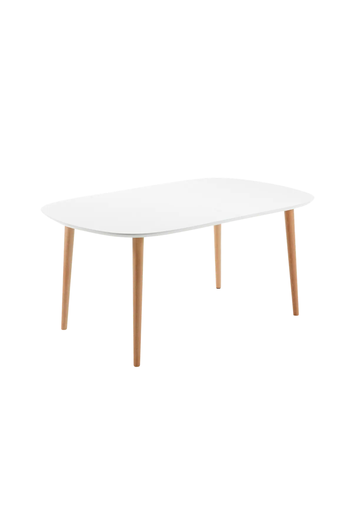 OAKLAND bord 160(260)x100 cm Hvit