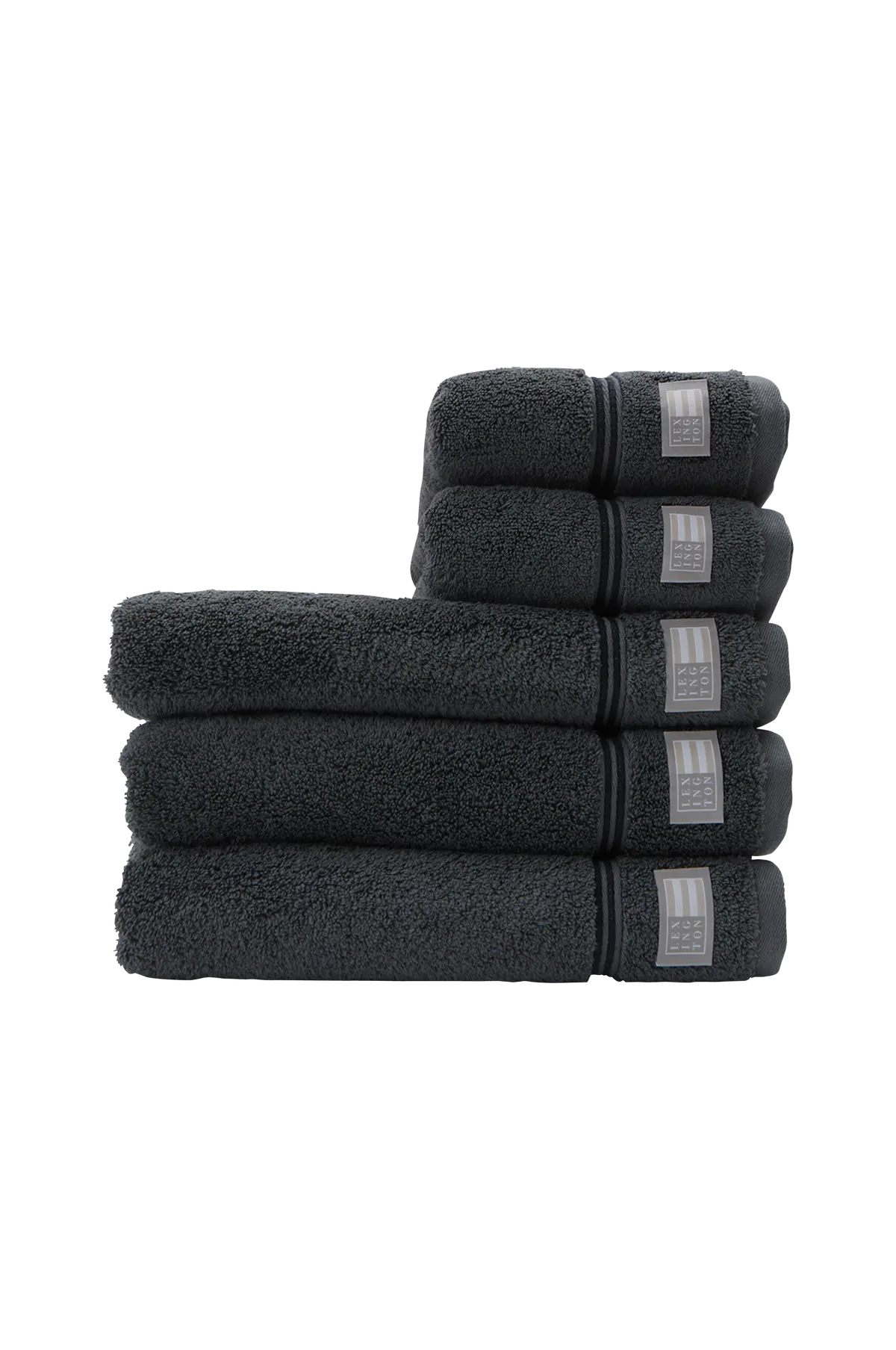 Badehåndkle Hotel Towel 70x130 Gray/dk gray