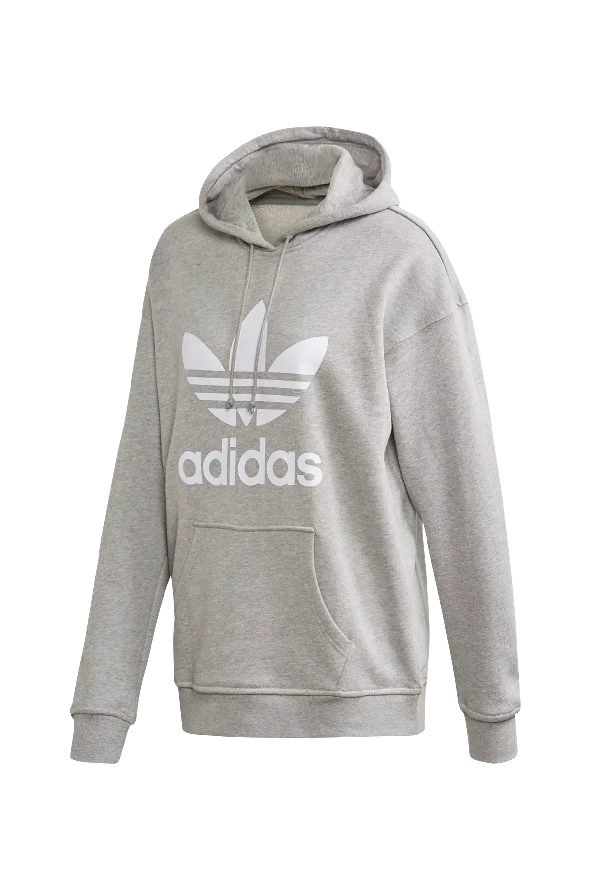 Hoodie Trefoil Mgreyh/white