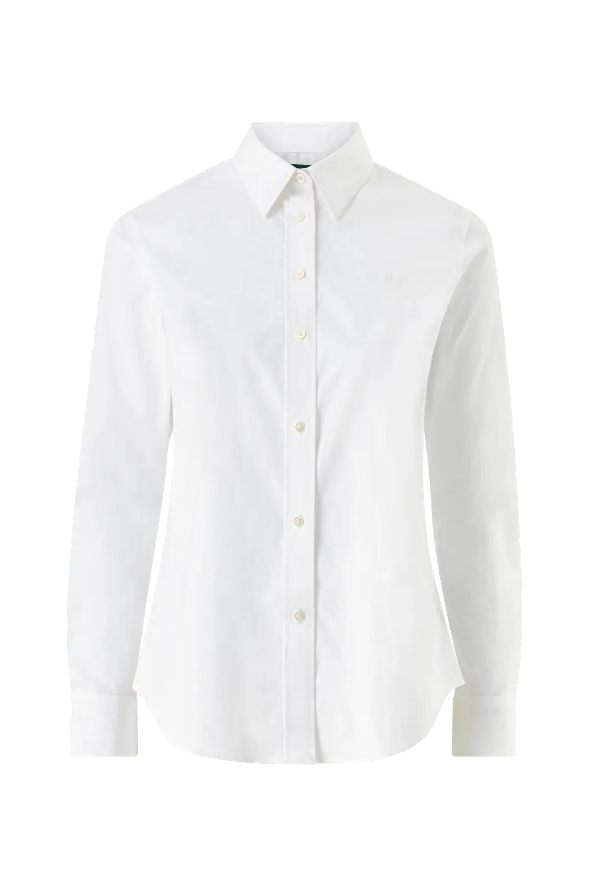 Skjorte Core LS Shirt W Chst Emb White