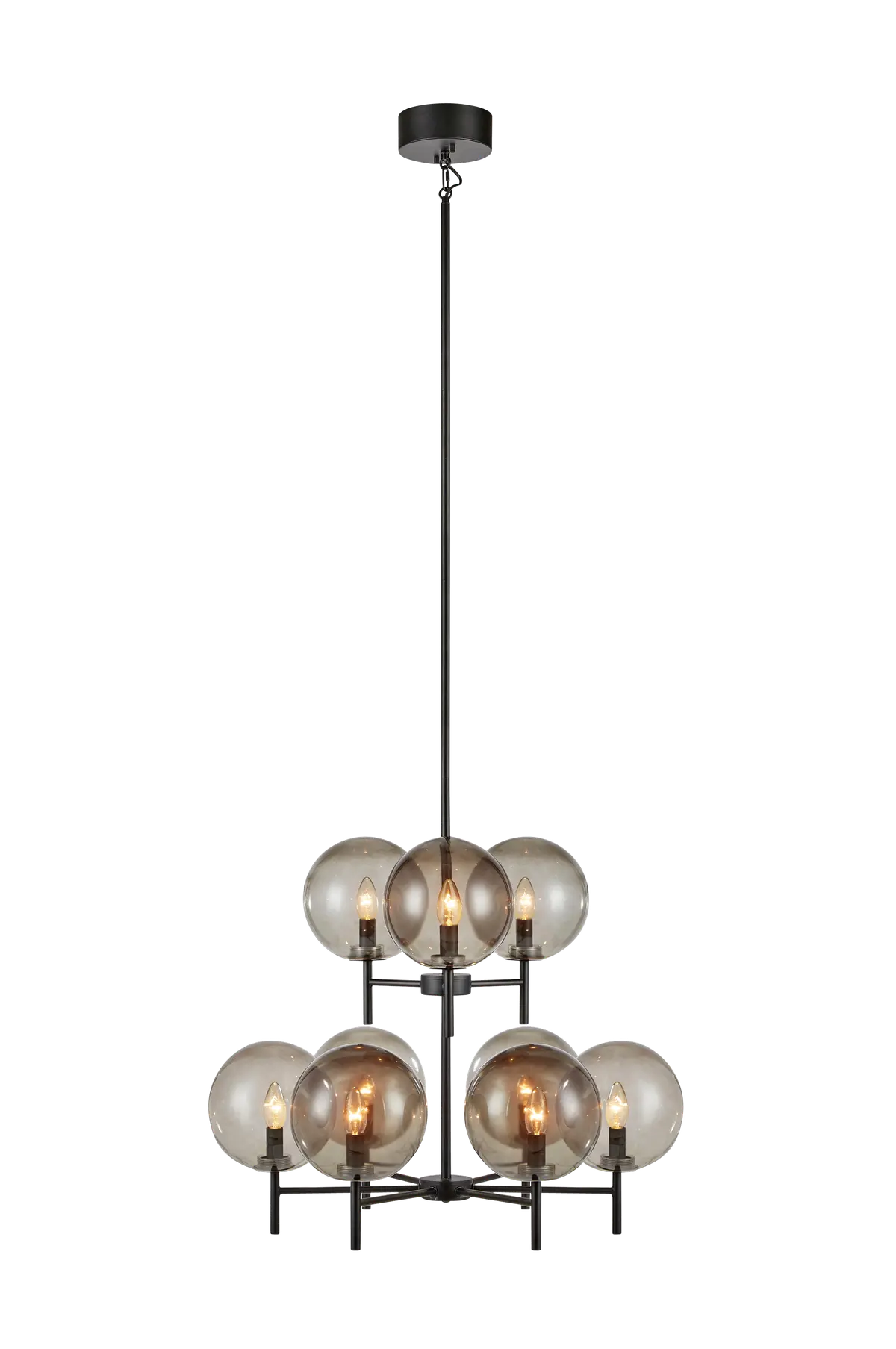 Taklampe CROWN 9L Svart