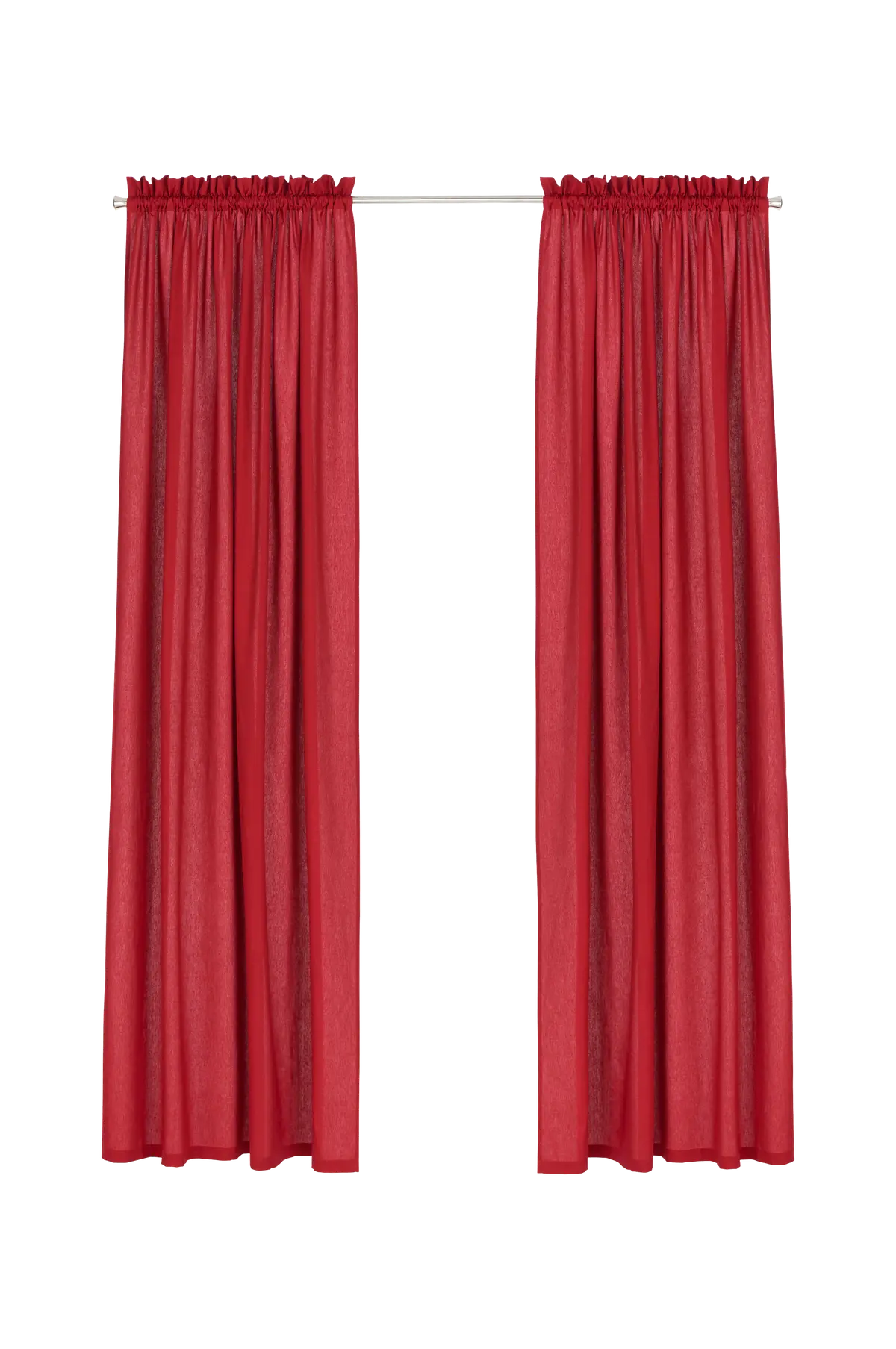 2-pk gardin med løpegang, i halvpanama