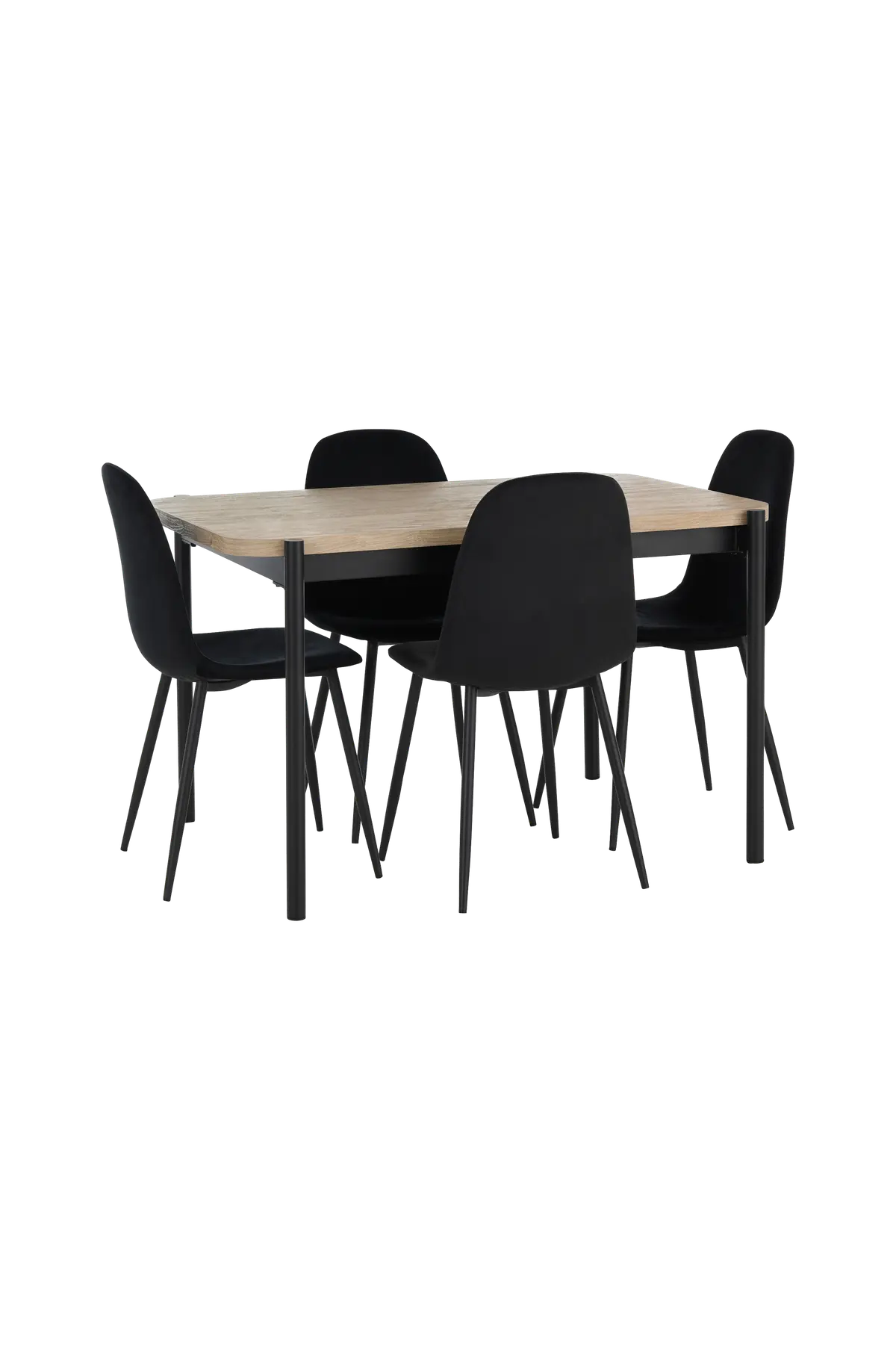 Spisegruppe Gilda med bord 120x80 cm + 4 stoler